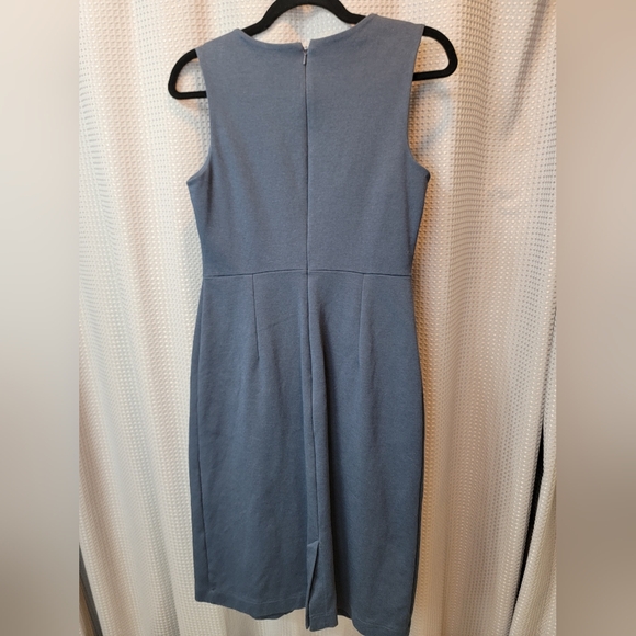 NWOT Lands End Navy  Ponte Knit Sheath Dress Size 4 - Picture 2 of 5